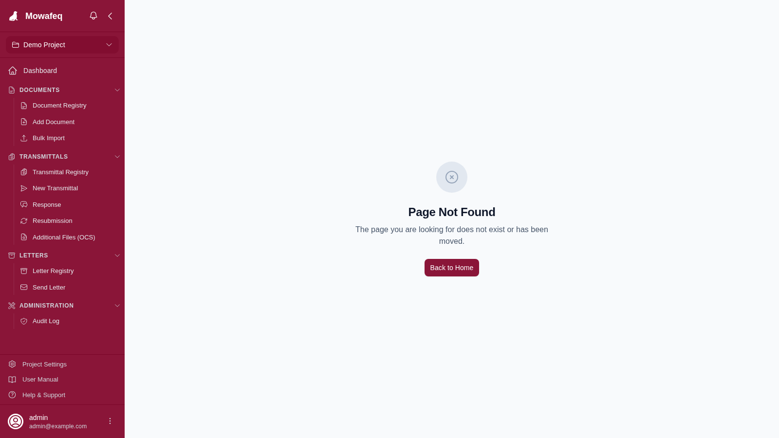 Project Members page showing user table