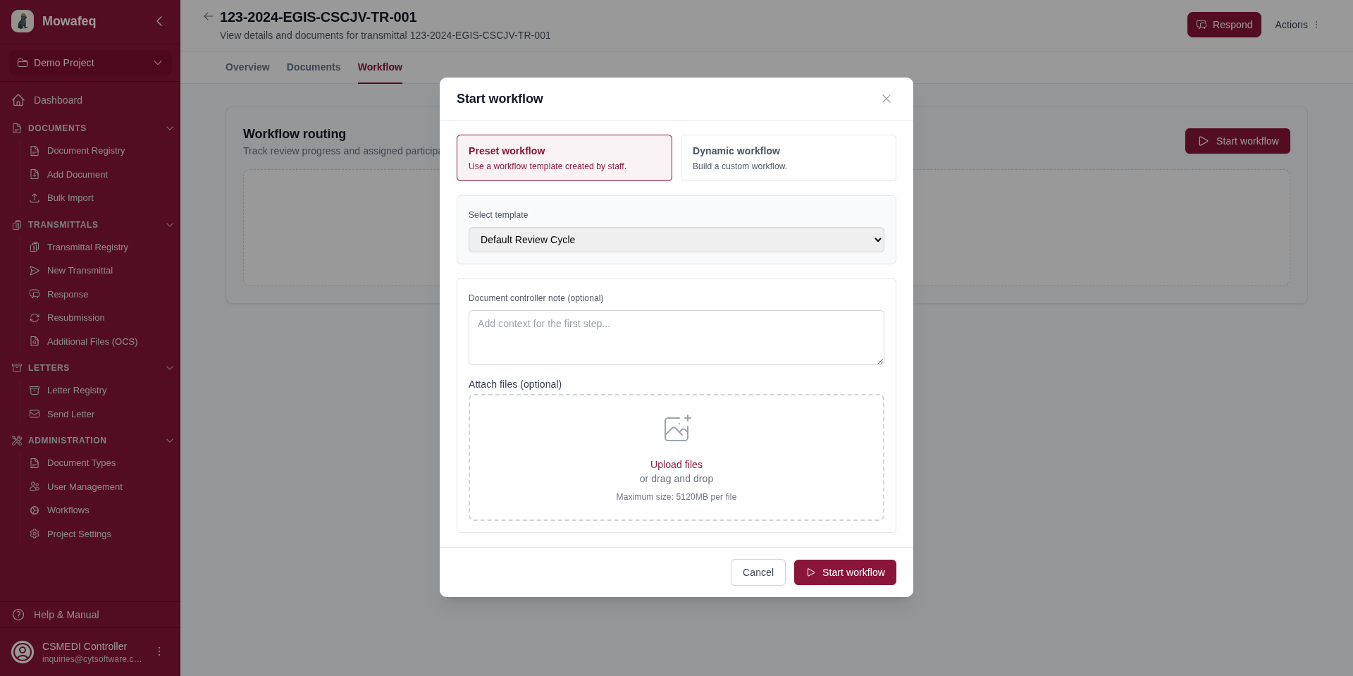 Preset and Dynamic workflow modes